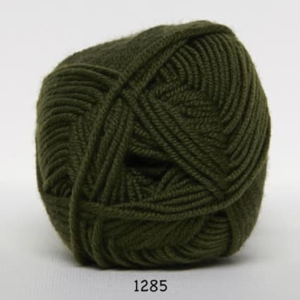 Hjertegarn Extrafine Merino 90 Garn - fv 1285 Armygrön