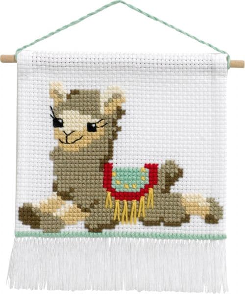 Broderi - Räknar broderi för barn - 13-9724 med Lama