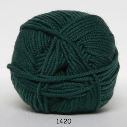Hjertegarn Extrafine Merino 90 Garn - fv 1420 Mørkgrön