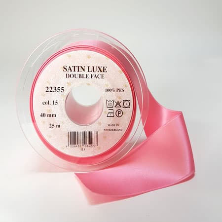 Satinband/Silkesband - Ljus Röd satinband - nr 15 3 mm