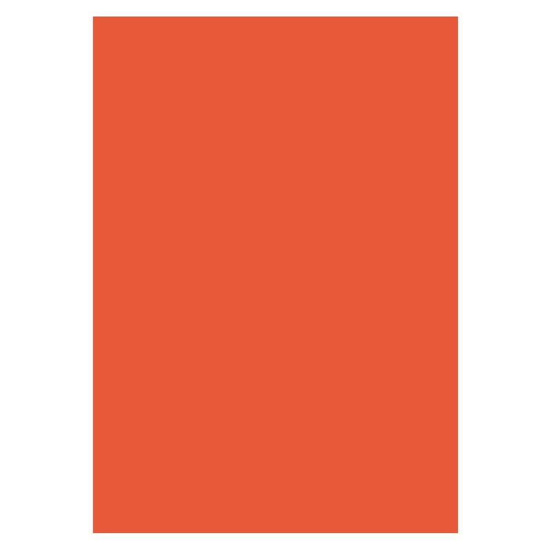 Färgat papper A4 80 gram 50 ark Fv Orange - 155309
