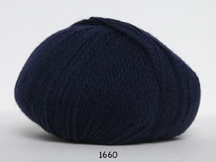 Hjerte Fine Highland Wool - ullgarn - Hjertegarn - fv 1660 Mörk Blå