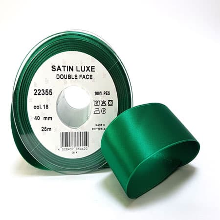 Satinband/Silkesband - Grön satinband - nr 18 3 mm