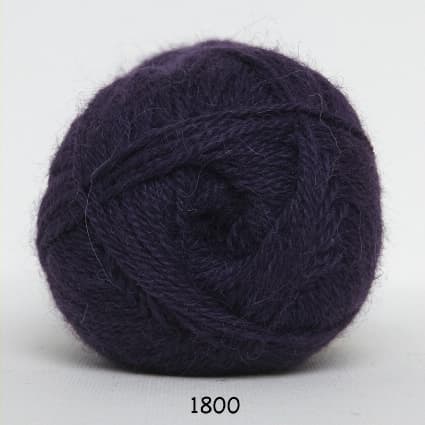 Hjerte Alpaca - Alpaca ullgarn - fv 1800 Mørk Lilla