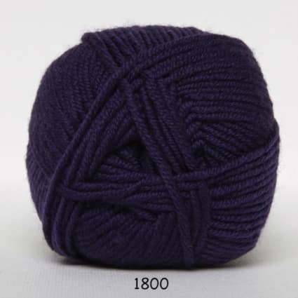 Hjertegarn Extrafine Merino 90 Garn - fv 1800 Mörklilla
