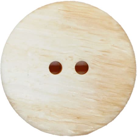 Plastknapp 2 Hål 23 mm Ljus Beige - 18563-23-0001