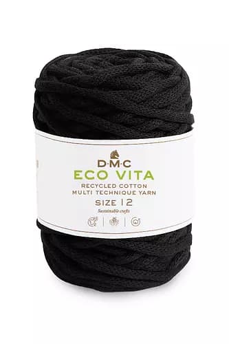 Garn DMC Eco Vita 12 250 G Fv 2 Svart