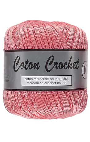 Merceriserat Bomullsgarn Coton Crochet Lammy Yarn Fv 214 Koral