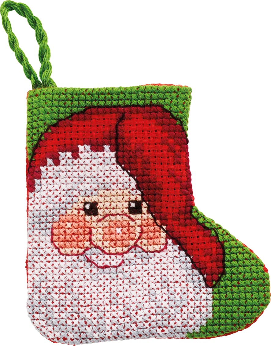 Julbroderi - Minipaket Jul med jultomten - 01-2245