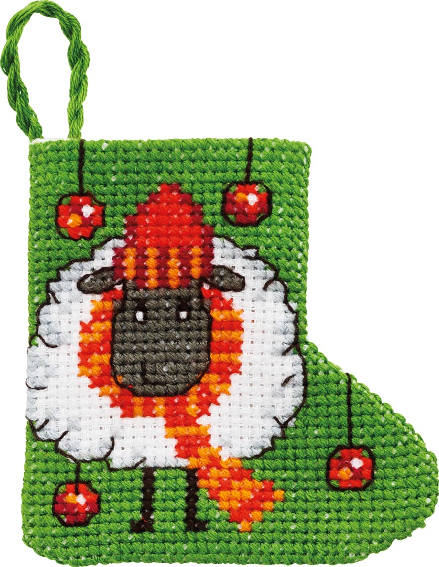 Julbroderi - Minipack Jul med får - 01-2247