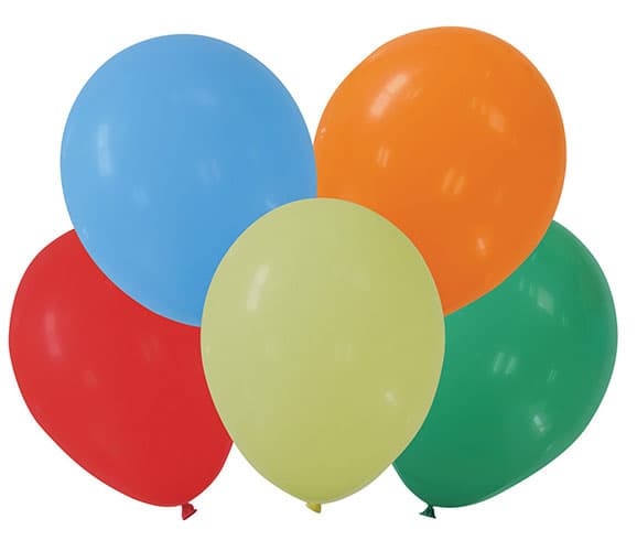 Ballonger - 30 st 23 cm flerfärgade - 253029