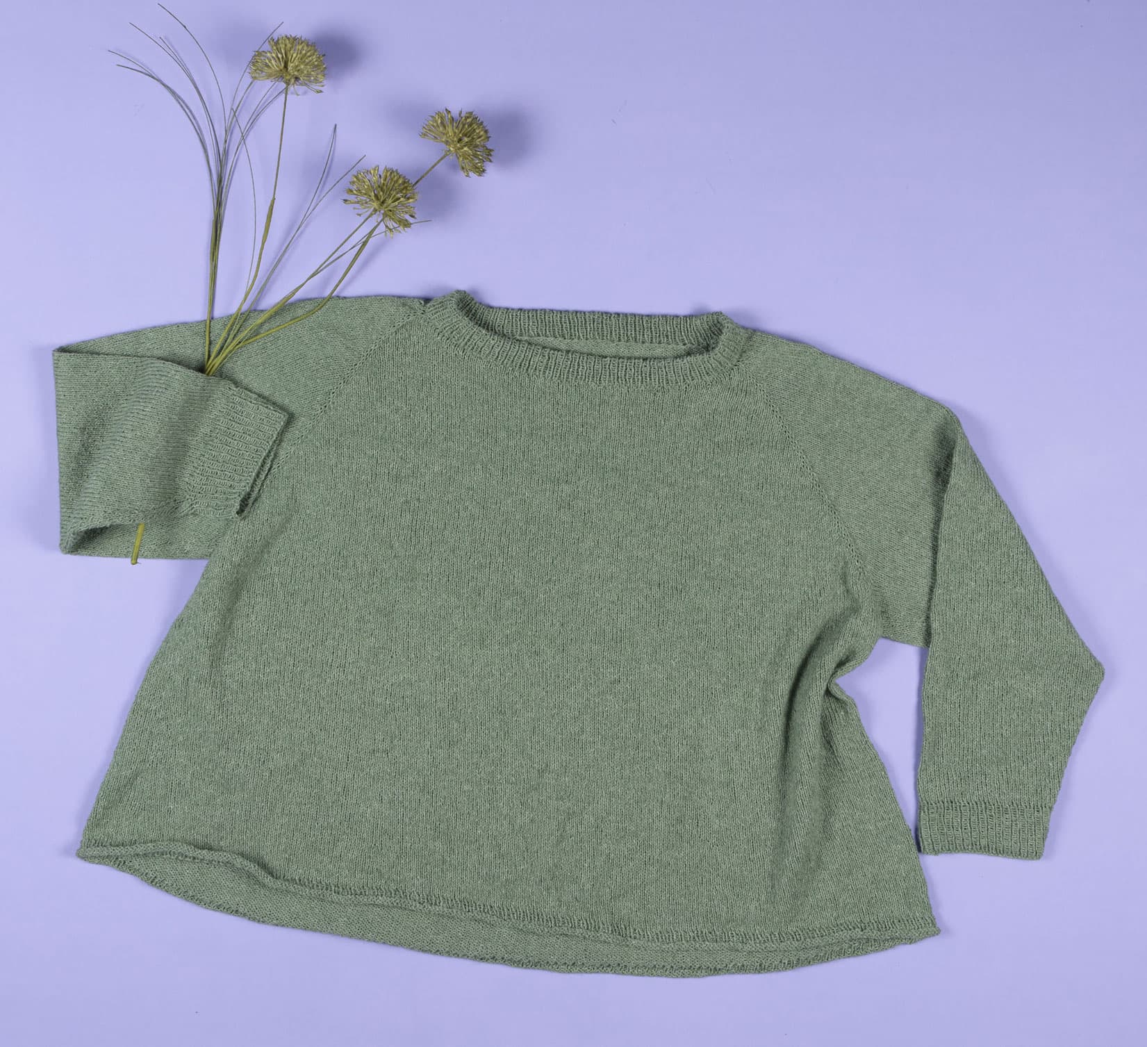 Hjertegarn Stickpaket/Stickmönster 2566/Miranda mönster med Organic 350 Hjertegarn Sticksats 2566/Miranda mönster med Organic 350 Stl 4XL