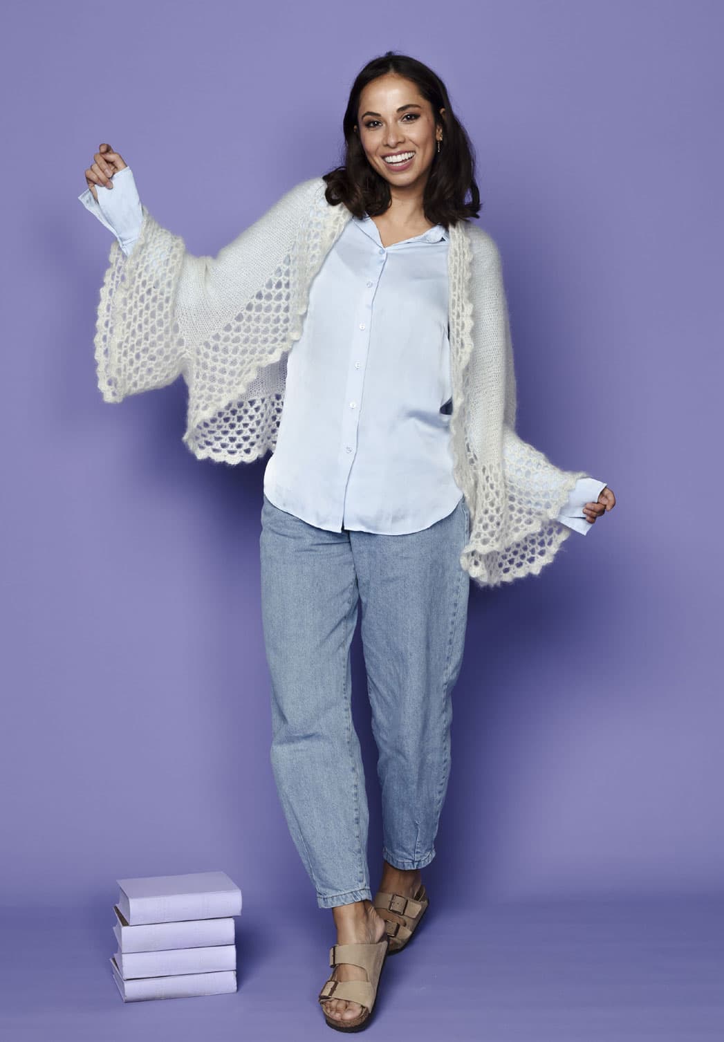 Silk Kid Mohair Stickmönster 2583 Vera - Hjertegarn