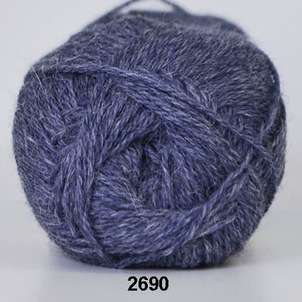 Hjerte Alpaca - Alpaca ullgarn -fv 2690 Jeans Blå