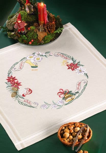 Påritad broderi jul - Advent 27-7811