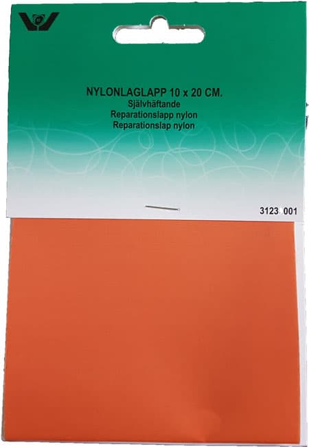 Reparationslapp Självhäftande Nylon 10 x 20 cm - Orange