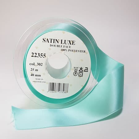 Satinband/Silkesband - Pastel Grön satinband - nr 302 6 mm