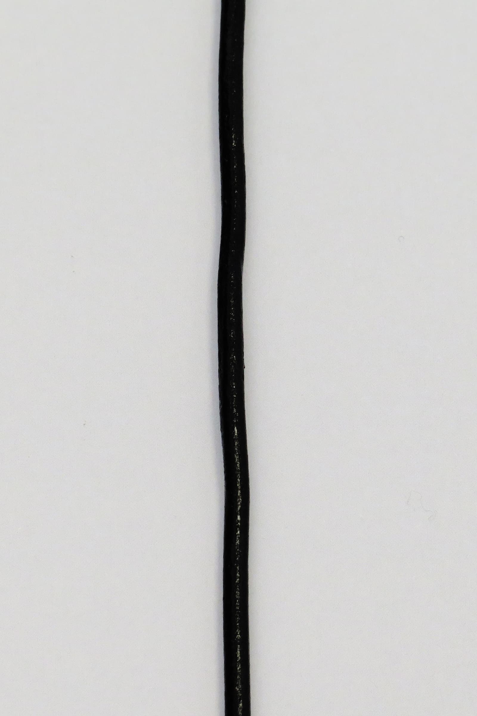 Lädersnöre 2 mm Svart