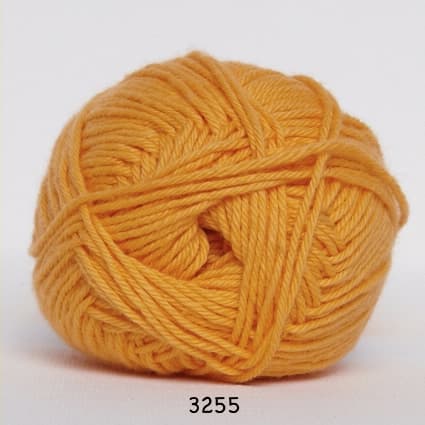 Cotton nr. 8 - Bomullsgarn - Virkgarn - fv 3255 Orange