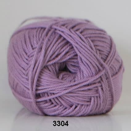 Cotton nr. 8 - Bomullsgarn - Virkgarn - fv 3304 Lavendel