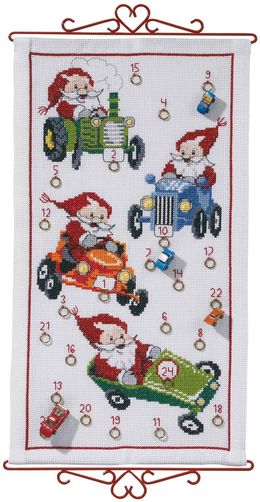 Paketkalender Embroidery Kit Calendar elf - 34-2622