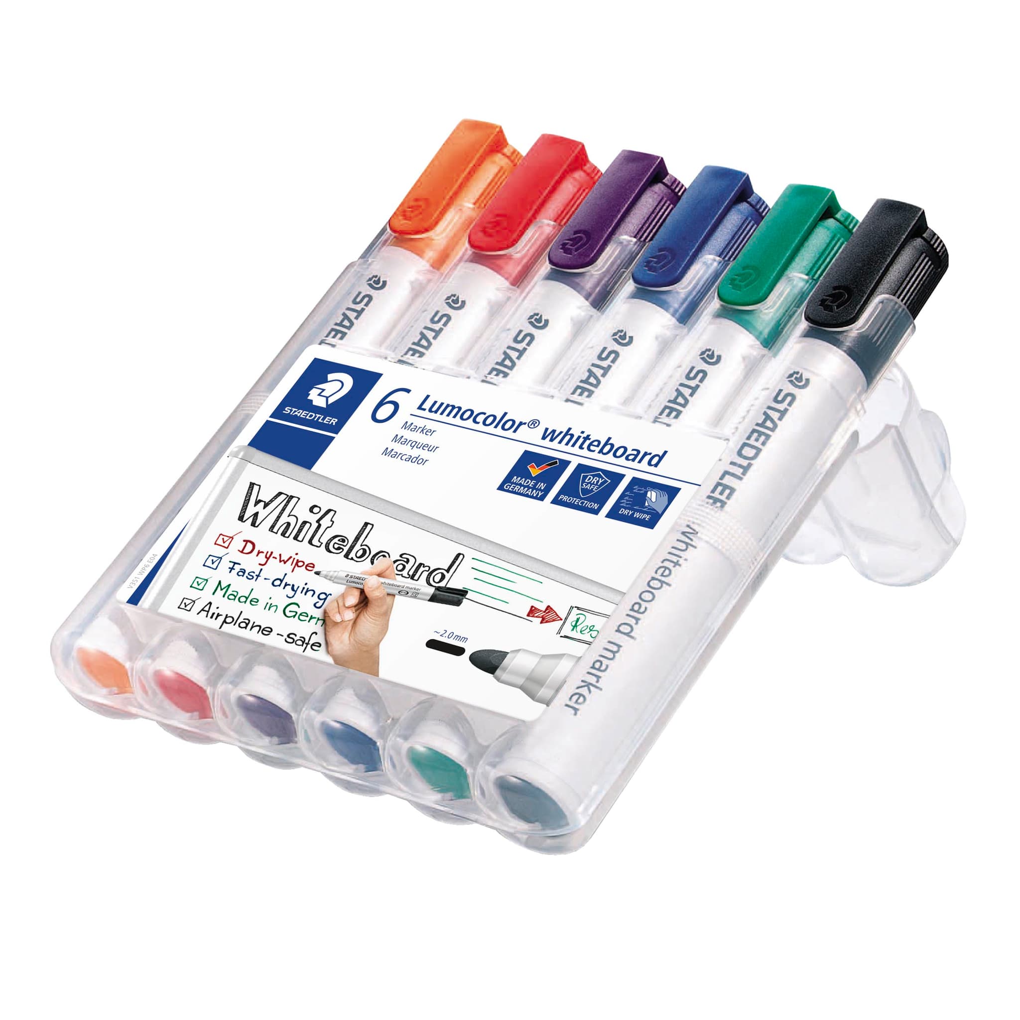 Whiteboardmarker - ass. färga 6 stk