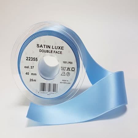 Satinband - Ljus Blå satinband - nr 37 10 mm