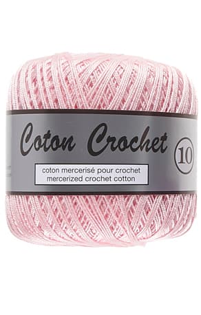 Merceriserat Bomullsgarn Coton Crochet Lammy Yarn Fv 370 Rosa
