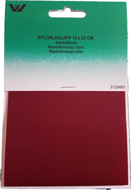 Reparationslapp Självhäftande Nylon 10 x 20 cm - Boudeaux röd