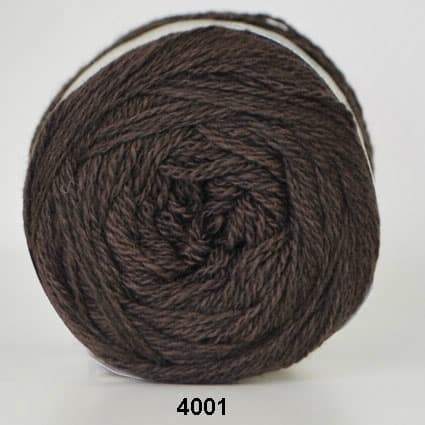 Hjertegarn Organic 350 -fv 4001 Brun