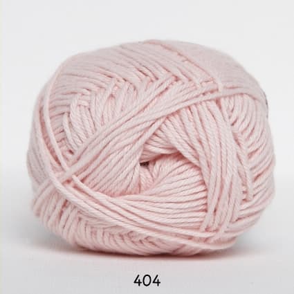 Cotton nr. 8- Bomullsgarn - Virkgarn -  fv 404 Ljuseröd