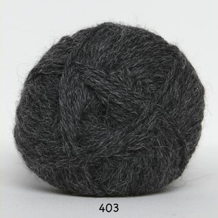 Hjerte Alpaca - Alpaca ullgarn - fv 403 Koks Grå