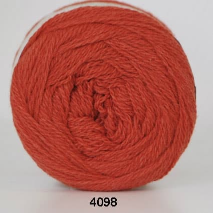 Hjertegarn Organic 350 - fv 4098 Mörk orange