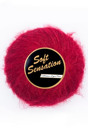 Lammy Soft Sensation Garn 42 Mörkeröd