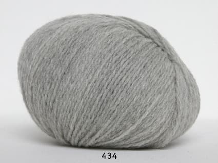 Hjerte Fine Highland Wool - ullgarn - Hjertegarn - fv 434 Lys Grå