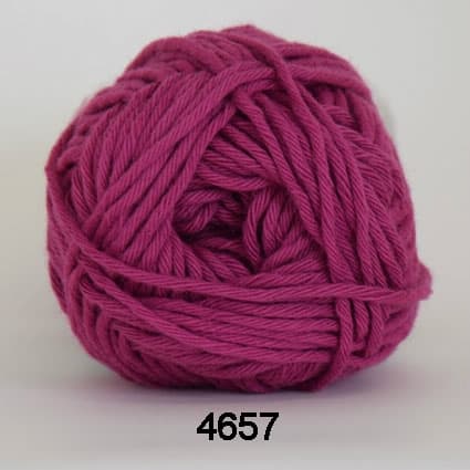 Cotton 8/8 Hjertegarn - fv 4657 Mörk Pink