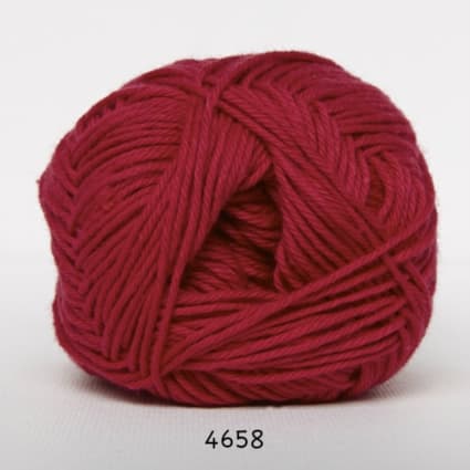 Cotton nr. 8 - Bomullsgarn - Virkgarn - fv 4658 Mörk Pink