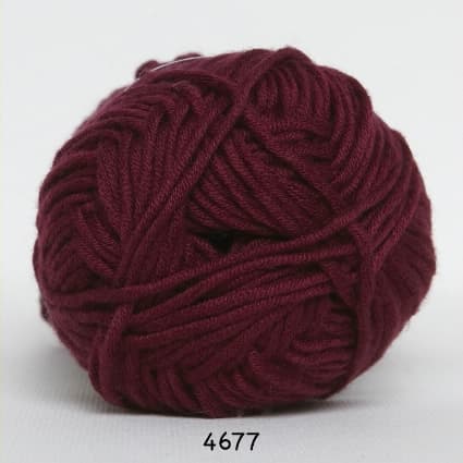 Hjertegarn Blend Bamboo -  fv 4677 Vinröd