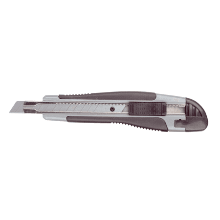 Hobbykniv B.N.T - 9 mm m. Lås / Gummihandtag - 471305