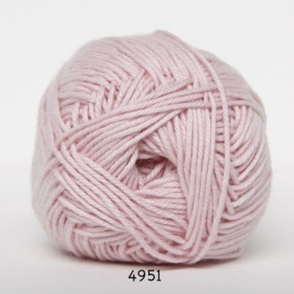 Cotton nr. 8- Bomullsgarn - Virkgarn -  fv 4951 Ljuseste Ljusröd