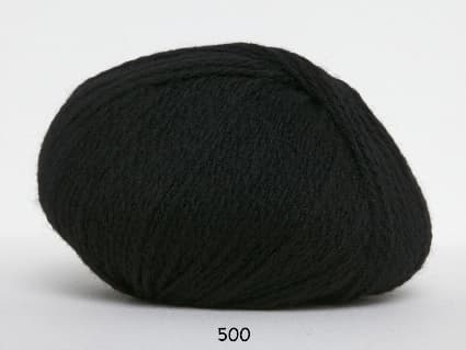 Hjerte Fine Highland Wool - ullgarn - Hjertegarn - fv 500 Svart