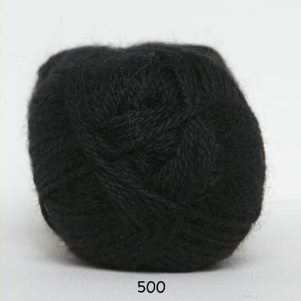 Hjerte Alpaca - Alpaca ullgarn - fv 500 Svart