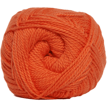 Mjukt Bomull 4/2 Nr 8 Hjertegarn Fg 49 Orange