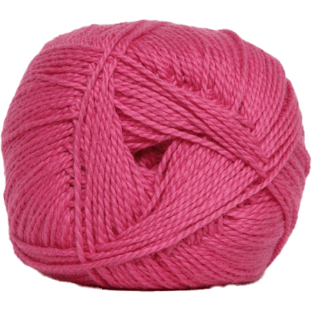 Mjukt Bomull 4/2 Nr 8 Hjertegarn Fg 63 Cerise Rosa