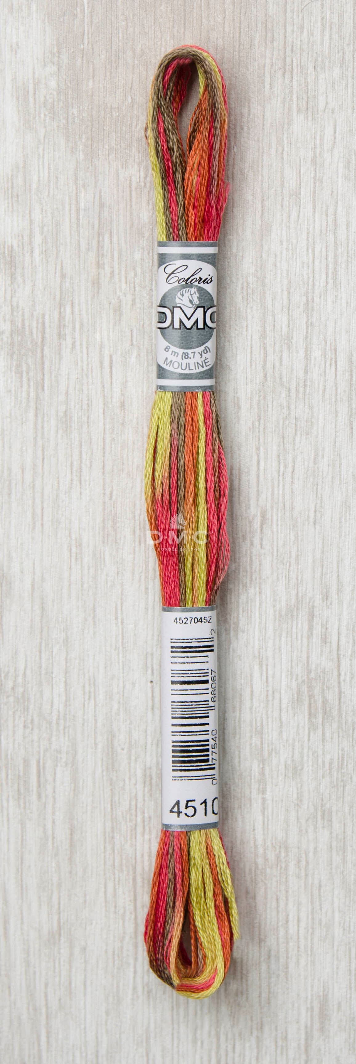 DMC Mouliné Multi Color Broderigarn Färg 4510