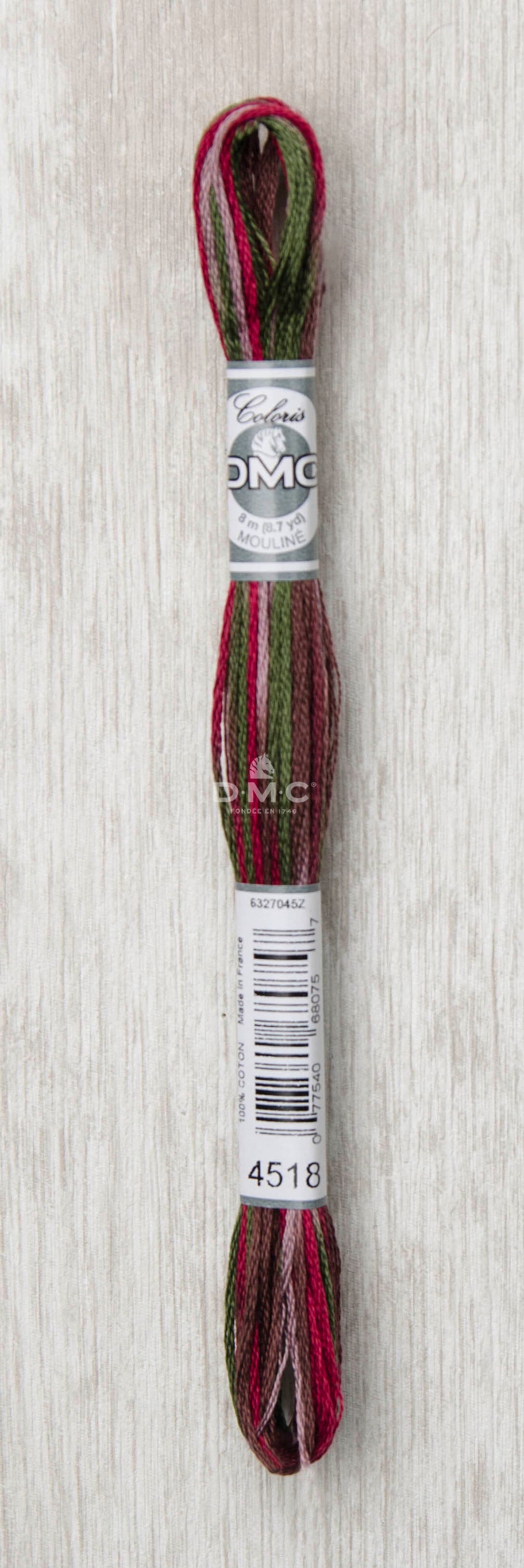 DMC Mouliné Multi Color Broderigarn Färg 4518