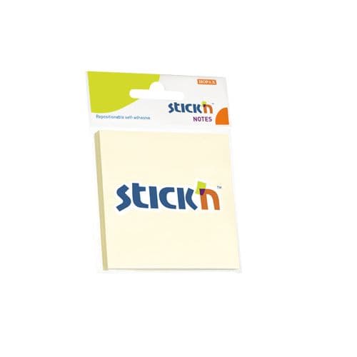 Anteckningsblock 76x76 100 ark Gul Stick'n - 21198