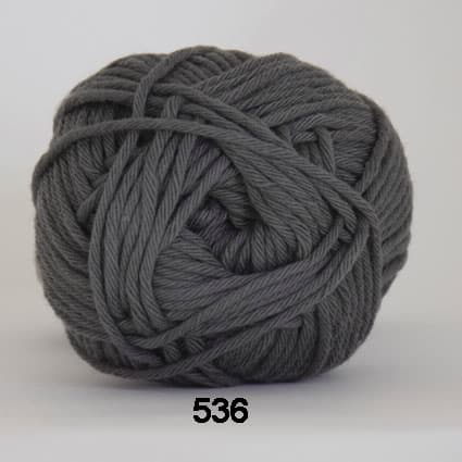 Cotton 8/8 Hjertegarn - fv 536 Grå