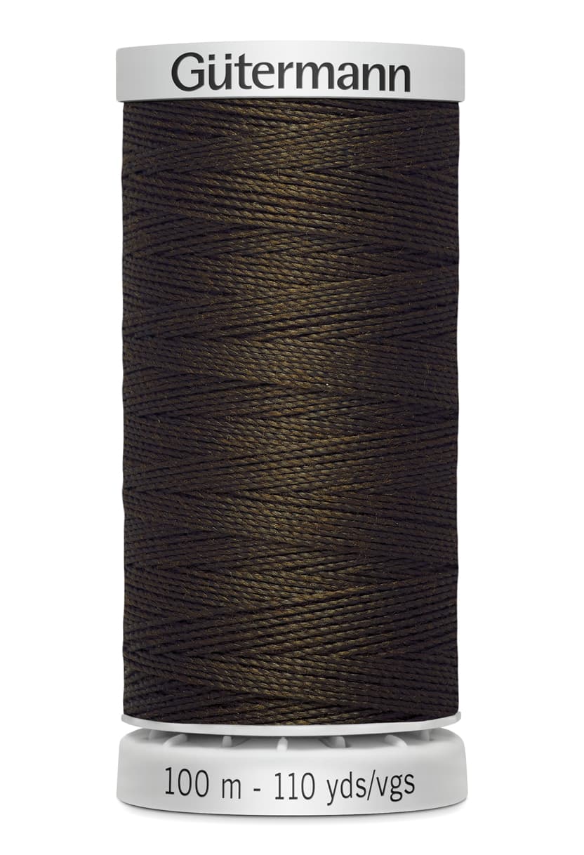 Gütermann -  Extra stark sytråd - 406 Mörk Brun