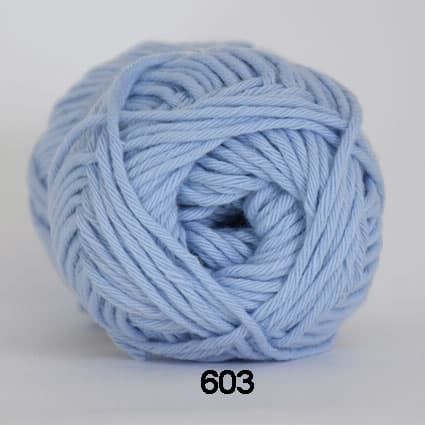 Cotton 8/8 Hjertegarn - fv 603Ljusblå